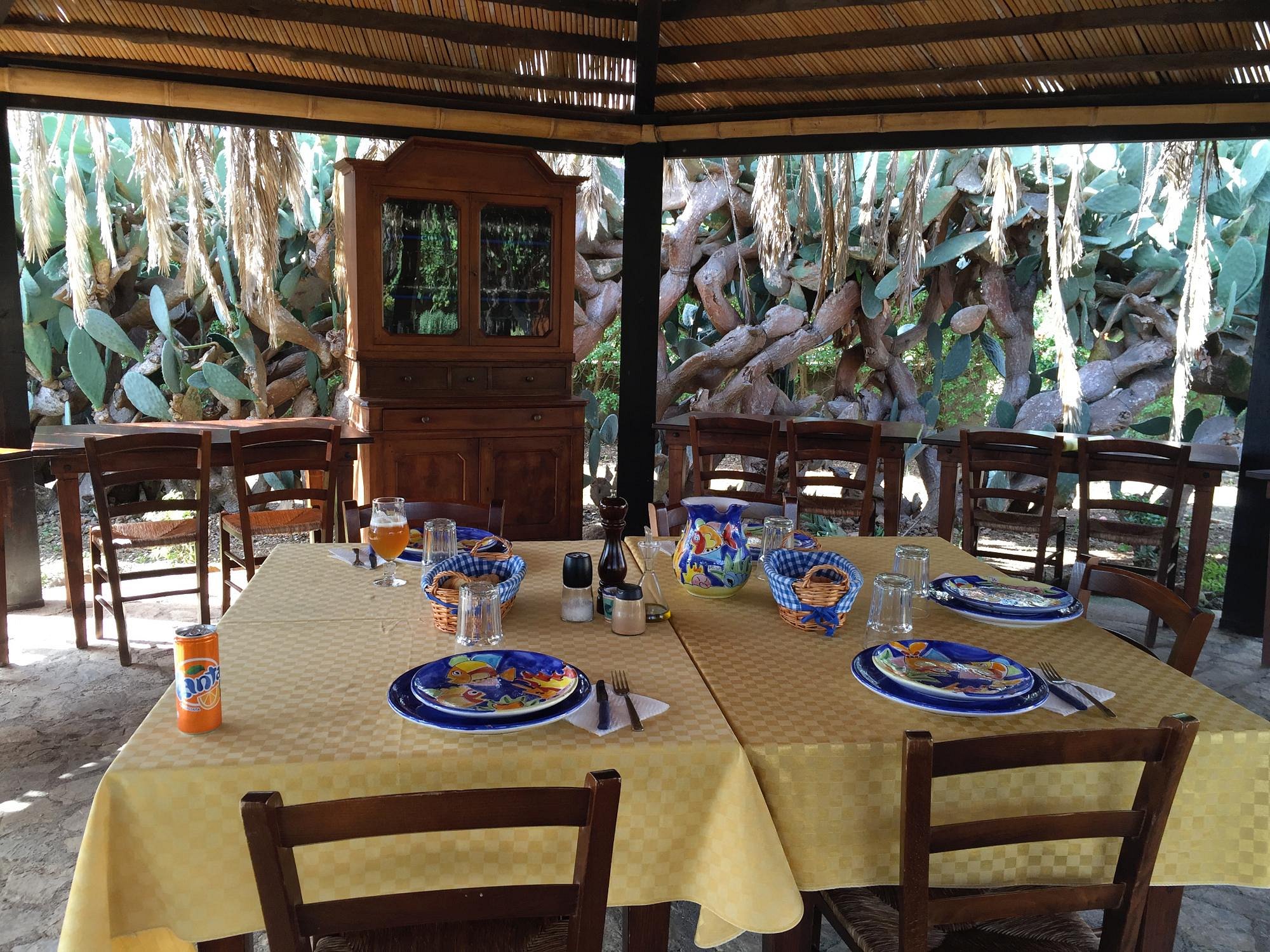 Pranzo sotto il gazebo